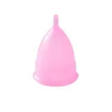 Pink menstrual cup